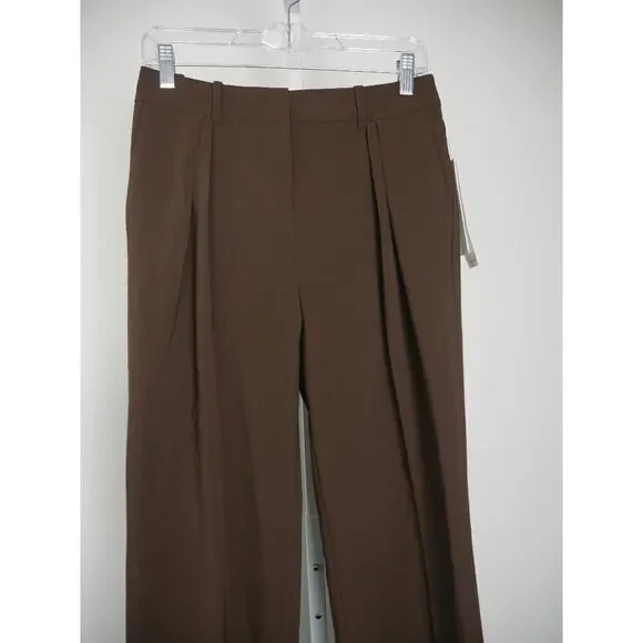 Calvin Klein Women's High-Rise Wide-Leg Pants 8 - Picture 3 of 12